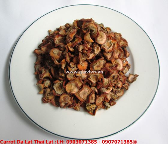 Cà Rốt Đà Lạt thái lát phơi khô